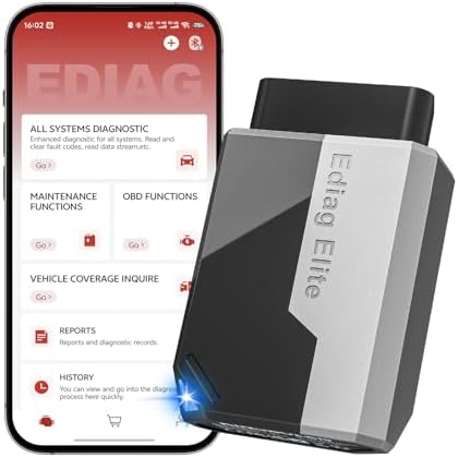 Ediag Elite KINGBOLEN Bluetooth OBD2 Scanner, Lifetime NO Cost Update