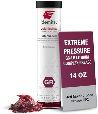 Idemitsu EP2 Red All Purpose Grease NLGI 2 – 14 oz Cartridge