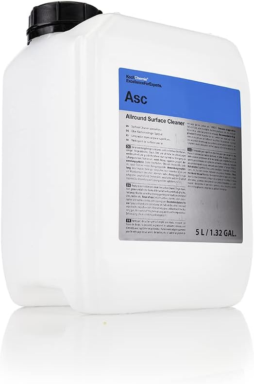 KOCHCHEMIE - Allround Surface Cleaner - Great for the Car and Home; Clean Finger Prints, Dust, Grease, Dirt, Etc. Streak-Free, Safe on Plastic, and Other Smooth Surfaces (5 Liters)