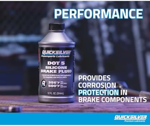 Quicksilver 8M0128419 DOT 5 Brake Fluid, 12oz