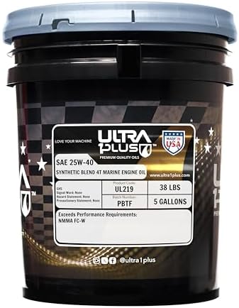 SAE 25W-40 Marine Engine Oil 4-Stroke Synthetic Blend FC-W 5 Gallon Pail