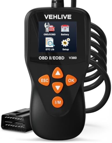 V380 OBD2 Scanner for Check Engine Light, Color Display Car Code Reader