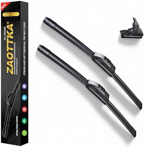 21"+21" Windshield Wiper Blade Replacement Kit for 1999-2010 Grand Cherokee, 2007-2017 Patriot - OEM Quality All Season Windshield Wiper U/J Hook (Set of 2)
