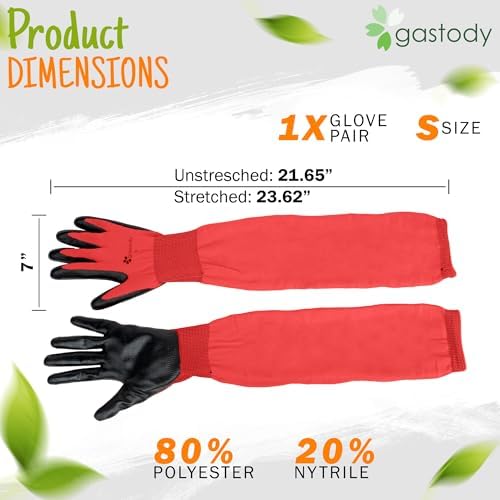 Long Sleeve Gardening Gloves for Women & Men, Long Cuff Garden Gloves