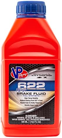 VP Racing 2551, 622 Racing Brake Fluid Full Synthetic DOT 4-500ml (1 Pack)