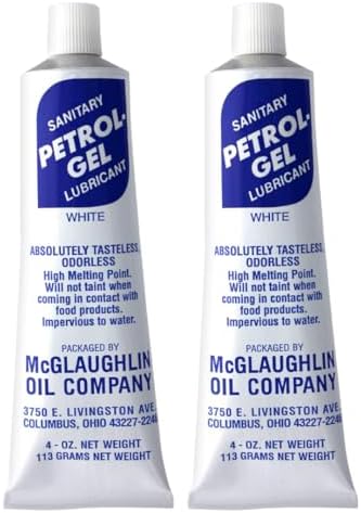 Petrol-Gel Food Grade Equipment Lubricant NSF - Premium Mineral Oil for Food Grade Grease Applications, Commercial Multipurpose - Pack of 2