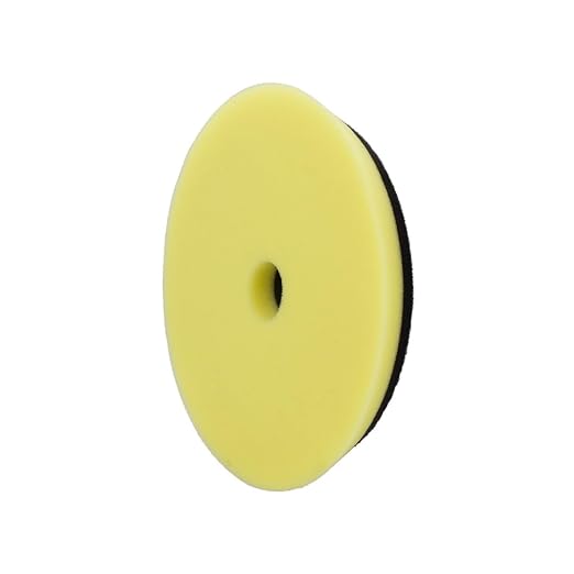 Maxshine 5" Universal Polishing Foam Pad – Low Profile Hook & Loop Pad with Rubber Backing – Compatible with Long Throw DA Polishers – EVA Foam for Heat & Pressure Absorption