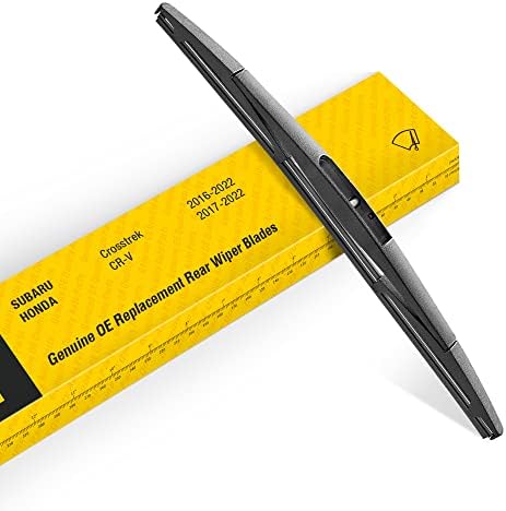 Rear Wiper Blade, 12 inch Rear Windshield Wiper Blades for Original Equipment Replacement, Compatible for Toyota Corolla Hatchback 2022-2019, Nissan Versa 2019-2014 + More(H306/12-B)