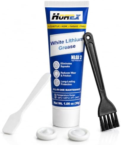 White Lithium Grease Tube Automotive Lubricant 1oz Multi-Purpose Lube