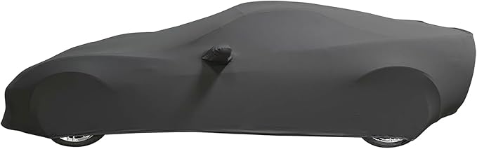 C6 Corvette Indoor Car Cover - Custom Fit Ultraguard Stretch Satin - Dust Proof Full Cover - The Ultimate High End Fit for 2005-2013 Base, Grand Sport, ZR1, Z06 Corvettes (Medium Gray)