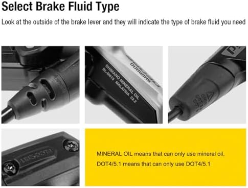 Bicycle DOT 5.1 Brake Fluid High Performance DOT Oil for SRAM/Hayes/Hope/Formula Hydraulic Disc Brakes,120ml/4oz
