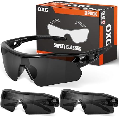 OXG Work Safety Glasses for Men Women, ANSI Z87.1 UV Protection