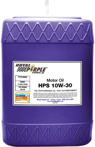Royal Purple 35130 HPS 10W-30 High Performance Street Synthetic Motor Oil with Synerlec - 5 Gallon