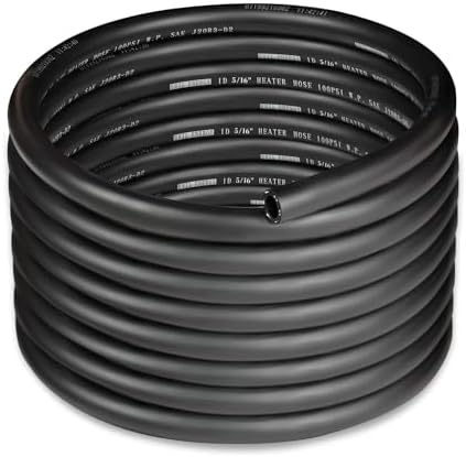 EVIL ENERGY 5/16" Heater Hose Coolant Radiator Straight 100PSI SAE 20R3 20FT Black