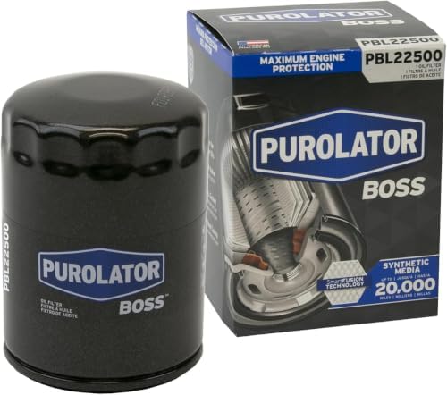Purolator PBL22500 Maximum Engine Protection Spin On Oil Filter Compatible With Ford F-150, Explorer, Edge, Chevrolet Silverado 1500, Traverse, Tahoe, GMC Acadia, Sierra 1500 & Yukon (Pack of 6)