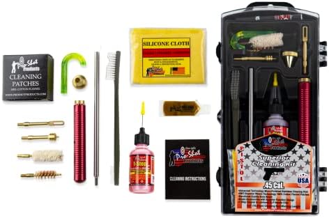 Pro-Shot Gun Cleaning Kits: Universal, Rifle, Pistol, and Shotgun Cleaning Kits with Premium Stainless Micro-Polished Rods, Brushes, Jags, Patches, CLP & Grease – Made in USA