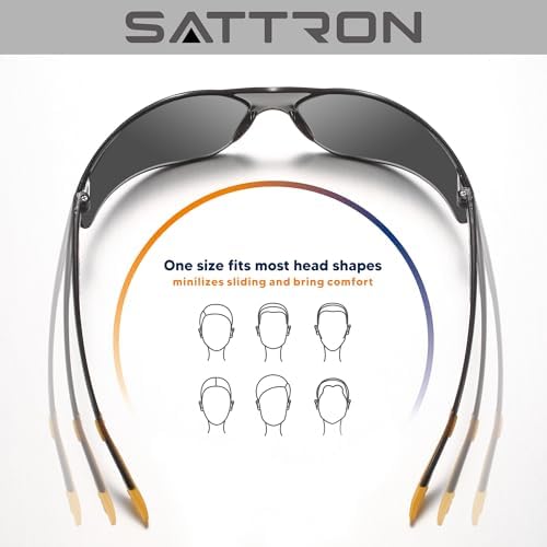 Tinted Safety Glasses Bulk 48 Pack, Dark Smoke Lenses UV Protective Safety Sunglasses for Men Women, ANSI Z87.1 Scratch & Impact Resistant Eye Protection for Construction, Shooting, Lab