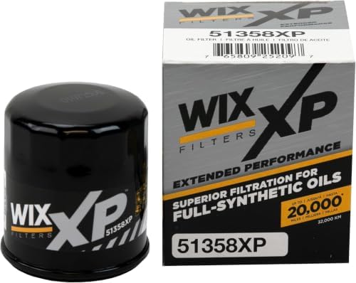 WIX 51358XP WIX XP Oil Filter Replacement, Built for Synthetic Oil - Compatible With Honda (87-12), Kia (95-05), Infiniti-Nissan (96-17) (Pack of 6)