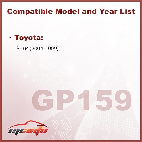 EPAuto GP159 (CA10159) Engine Air Filter Replacement for Toyota