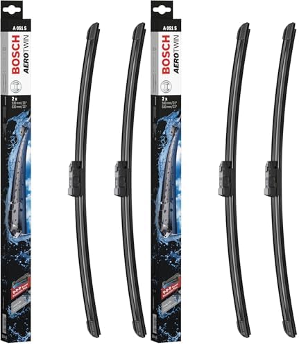 BOSCH 3397009051 AeroTwin OE Replacement Wiper Blades Driver & Passenger Side - Set of 2 (21" & 21") Top Lock 19mm (Pack of 2)