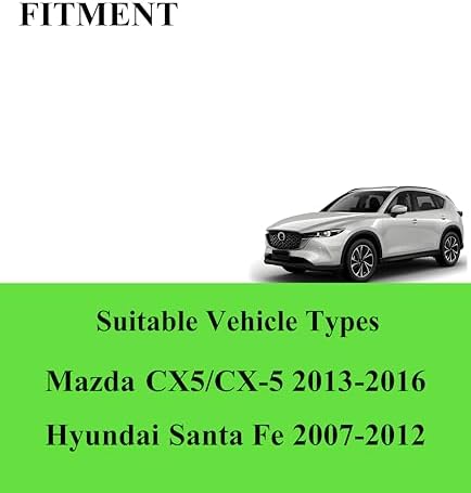 3 Wipers Fits Mazda CX5 2013-2016/Hyundai Santa Fe 2007-2012(Set of 3)