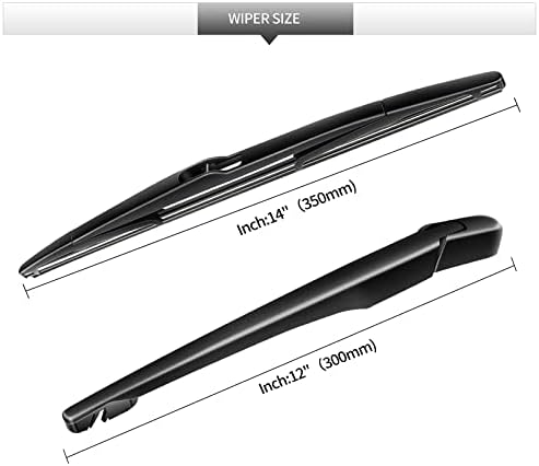 Rear Windshield Wiper Blade and Arm for BMW X3 2006-2010 for Car Window