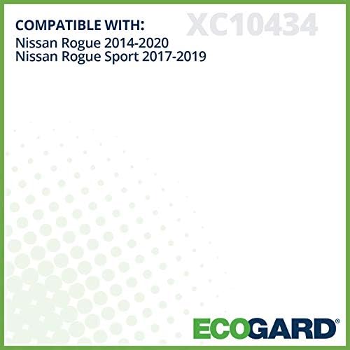 ECOGARD XC10434 Cabin Air Filter Fits 2015-2025 Nissan X-Trail,2016-2024 Renault Koleos,2022-2024 Logan,2014-2020 Nissan Rogue,2017-2022 Rogue Sport,2017-2023 Qashqai,(Pack of 6)