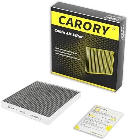 Cabin Air Filter w/Activated Carbon for Nissan Frontier 2022-2025, Titan 2017-2024, Infiniti Q50 2014-2024, Chrysler Town & Country 2008-2016, Dodge Grand Caravan 2008-2020, and More, CF743