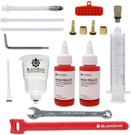 BleedZone 4 Piston Brake Bleeder Kit Compatible with Tektro TRP, 120ml