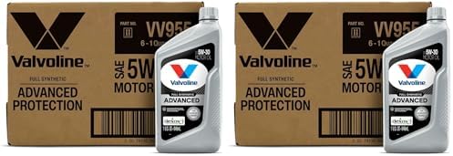 Valvoline Advanced Full Synthetic SAE 5W-30 Motor Oil 1 QT, Case of 6 (Pack of 2)