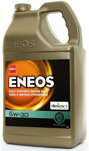 ENEOS 5W-30 Fully Synthetic Motor Oil, API SQ, dexos1 Gen3, 5 Qt