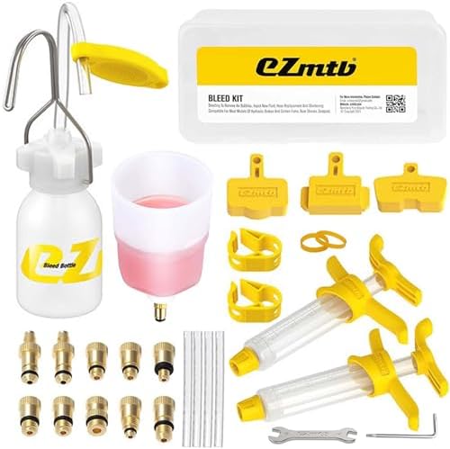 Brake Bleed Kit for Shimano Hydraulic Brakes, Brake Fluid Change Hydraulic Kits, Including High Performance Brake Fluid Mineral Oil 120ml
