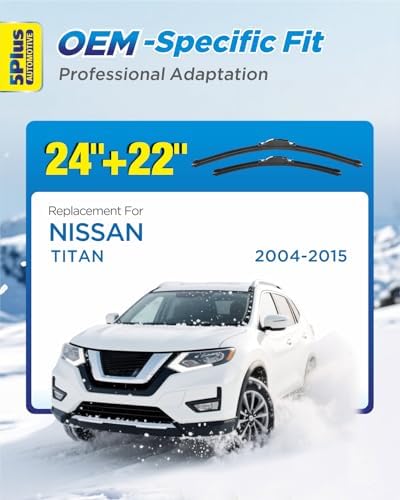 5 PLUS Wiper Blades fits Nissan TITAN 2004-2015 Bundle with Car Wash Towel
