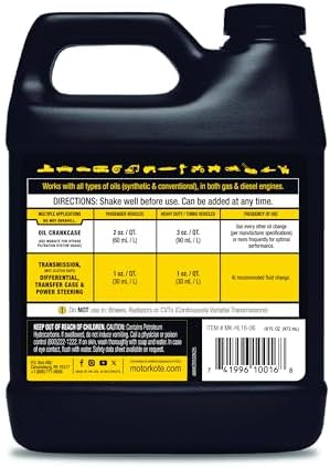 Motorkote Hyper Lubricant Engine Treatment, MK-HL16-06, 16-Ounce, Single