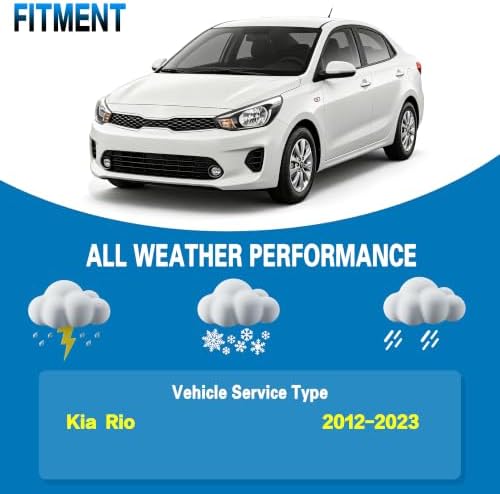 GSPSCN Windshield Wiper Blades for Kia Rio 2012-2023 (Pack of 2)