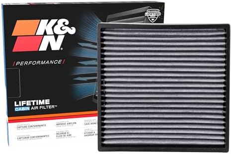 K&N LIFETIME Cabin Air Filter: Premium, Washable, Clean Air for your Cabin: Compatible with 2014-2019 KIA: Soul, VF1017