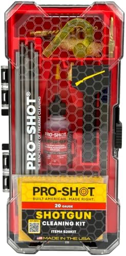 Pro-Shot Gun Cleaning Kits: Universal, Rifle, Pistol, and Shotgun Cleaning Kits with Premium Stainless Micro-Polished Rods, Brushes, Jags, Patches, CLP & Grease – Made in USA