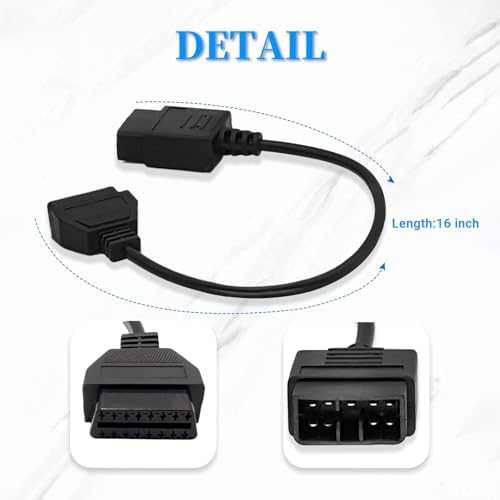OBD1 to OBD2 Adapter Cable for Subaru 9 Pin to 16 Pin Diagnostic Cable