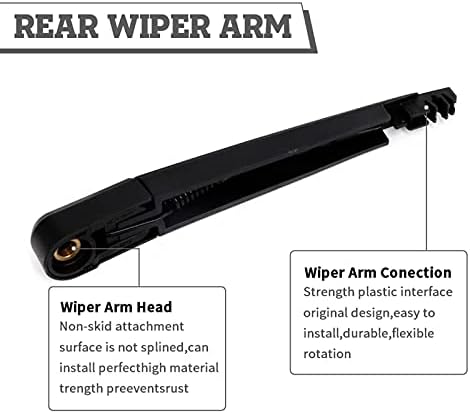Rear Wiper Arm & Blade Kit Replacement for Chevy Trailblazer 2022-2024