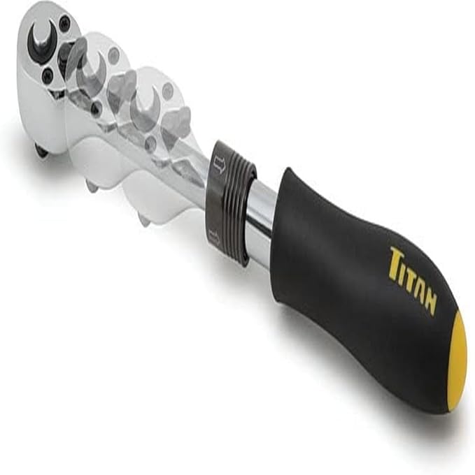Titan 12075 1/4-Inch Drive x 6 to 8-Inch 72-Tooth Extendable Ratchet