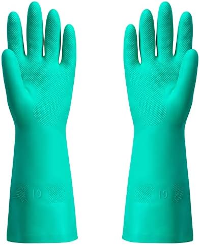 ThxToms Chemical Resistant Nitrile Gloves, Latex Rubber Free, 1 Pair, XL