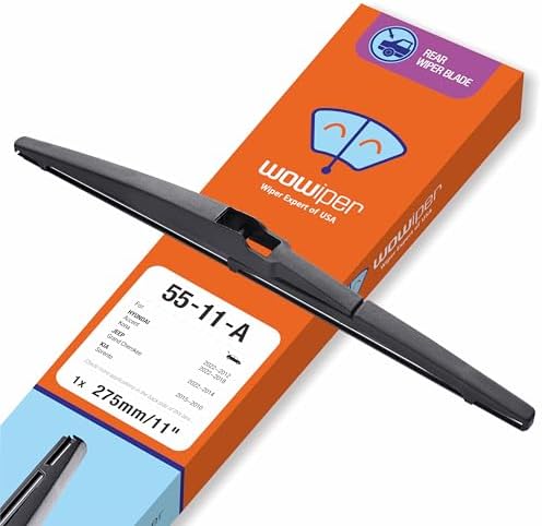 11 inch (11-A) Rear Wiper Blade Replacement for Jeep Grand Cherokee 2022-2014 /Toyota Matrix 2008-2003/KIA Rio 22-12 Sorento 15-10 Soul 19-10 /Chevy HHR 11-06 Back Windshield Wiper Blade