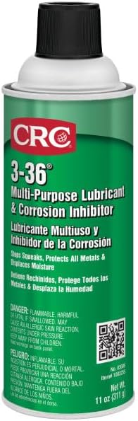 CRC 3-36 Multi-Purpose Lubricant & Corrosion Inhibitor, 11 Wt Oz, (Pack of 12), 03005CS