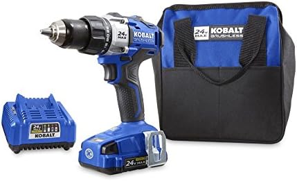 Kobalt 24-Volt Max Lithium Ion (Li-ion) 1/2-in Cordless Brushless Drill with Battery and Soft Case