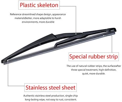 Replacement for Nissan Rogue 2014-2023, Pathfinder 2013-2018, Rear Windshield Wiper Arm Blade Set - OTUAYAUTO Factory OEM 287803JA0A