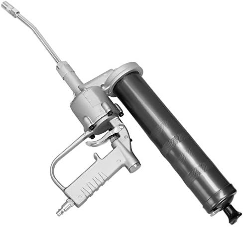 PROLUBE Hi-Power Air Operated Grease Gun | 14-Ounce Capacity | 6,000 PSI | 6-inch Steel Extension & Coupler | 1/8” NPT Threads (43362)