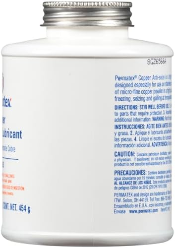 Permatex 31163 Copper Anti-Seize Lubricant, 1 lb