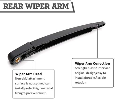 Rear Wiper Arm & Blade Kit for Nissan Rogue 2006-2013 Juke 2011-2016