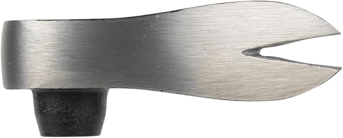 Klein Tools 66092 Nail Puller with Integrated Dimpler, Heavy-Duty Carbon Steel Cats Paw Pry Bar, 10-Inch