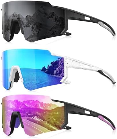 Sports Polarized Sunglasses Men Women for Running Baseball Hiking